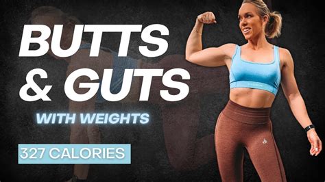 Build Your Butt And Shred Your Gut Glutes And Abs Workout With Weights Youtube