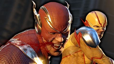 Justice League Flash Vs Reverse Flash Fight Scene Injustice 2 Youtube