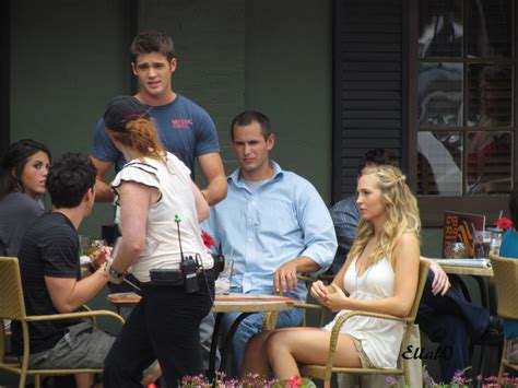 More Bts Photos Of Candice And Her Tvd Cast Mates Filming Season 3
