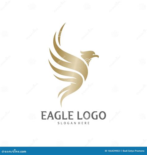 Eagle Logo Design Vector Phoenix Logo Concept Simple Eagle Logo