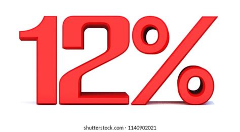 12 Percent Off 3d Sign On 스톡 일러스트 1140902021 Shutterstock