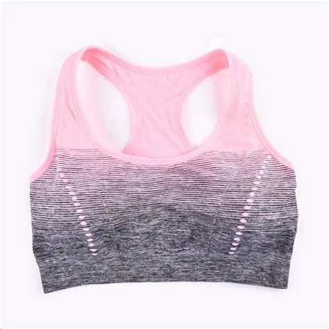High Stretch Breathable Sports Yoga Bra Top Fitness Women Padded Sport Push Up Running Gym