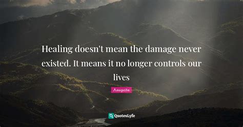 Healing Doesnt Mean The Damage Never Existed It Means It No Longer C