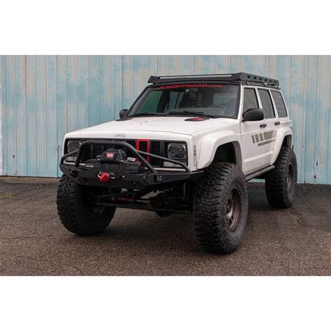 Jcr Offroad Vanguard Front Winch Bumper With Bolt On Grill Guard For
