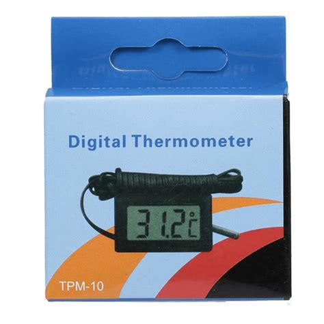 Tpm 10 Digital Lcd Thermometer Hygrometer With Probe Temperature Sensor