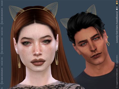 The Sims Resource Lovely Cat Ears Headband