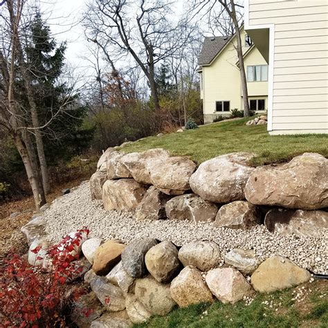 Tiered Boulder Retaining Wall Retaining Wall Boulder Retaining Wall