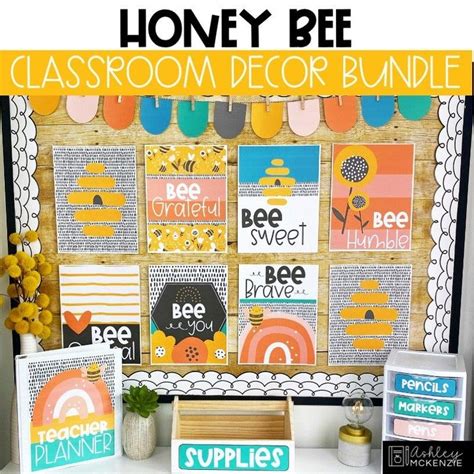 Honey Bee Classroom Decor Bundle Easy And Modern Classroom Etsy In