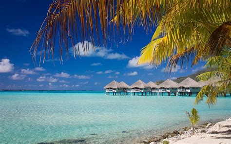 1400x875 Nature Landscape Bora Bora Resort Island Tropical Sea Beach