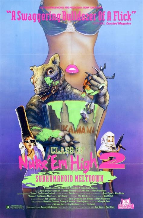 Class Of Nuke Em High Part Ii Subhumanoid Meltdown 1991 Brick Bronsky Comedy Movie Videospace