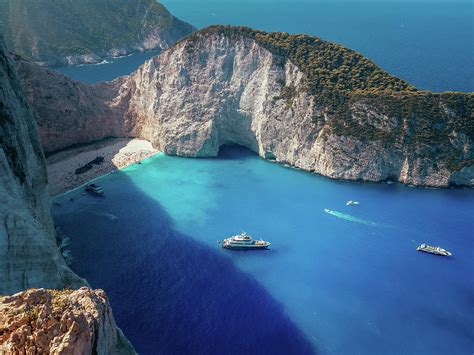 Clear Blue Water Of Greece Photograph By Robert Populete