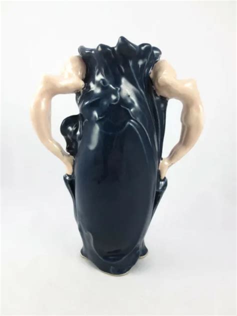 Art Nouveau Art Deco Weller Pottery Vase Nude By Vintagesouthwest My