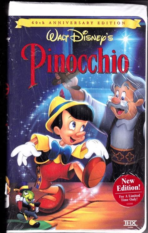 Pinocchio Vhs 1999 Clam Shell Gold Collection For Sale Online