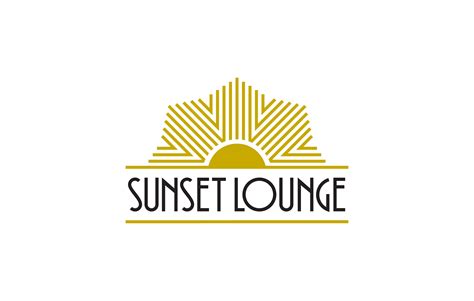 Sunset Lounge Logo Design Lounge Logo Sunset Logo Graphic Design Logo