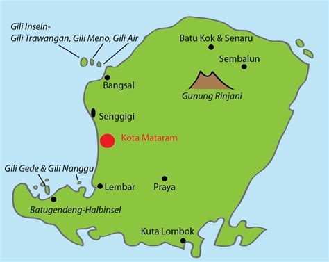 Senggigi Lombok Map