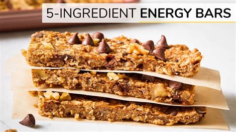 Energy Bars Easy Healthy 5 Ingredient Recipe Bar Energy