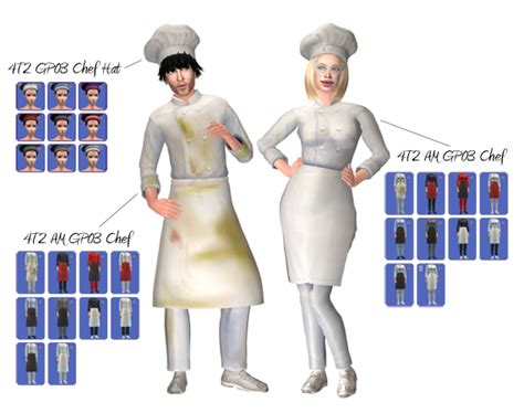 4t2 Gp03 Chef Hat Accessory At Gos Or Backed Up At Hhs Sims Chefs