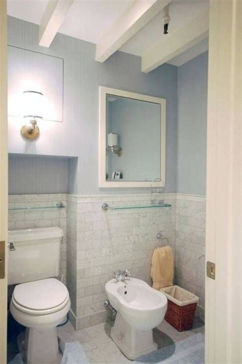 To do this, play with the tile work by laying it out in unique patterns, like herringbone. Bathroom Baseboard Trim Ideas