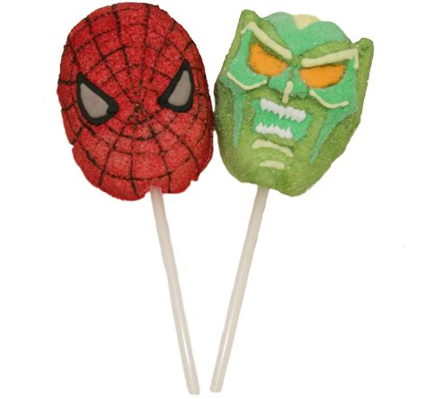 Marshmallow Spiderman Lollipops • Lollipops And Suckers • Bulk Candy • Oh