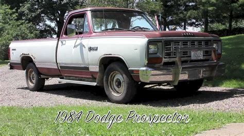 1984 Dodge D150 2wd Youtube
