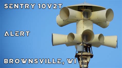 Sentry 10v2t Siren Test Alert Brownsville Wi Youtube