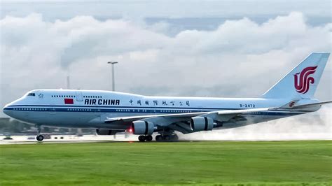 Video Air China Prime Minister Flight Boeing 747 400 Landing