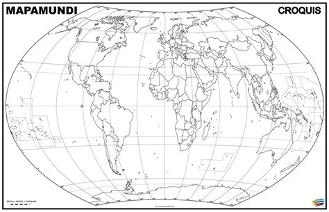 Mapa Mundi Guias Croquis Didácticos Terranova