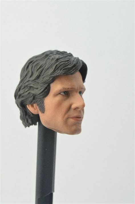 Custom 1 6 Scale Harrison Ford Han Solo Head Sculpt For Hot Toys Figure