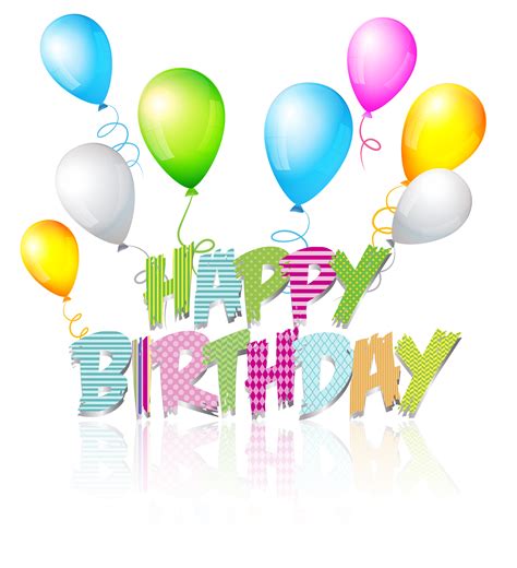 Party Coloured Happy Birthday Text Png Clip Art Image Gallery Images