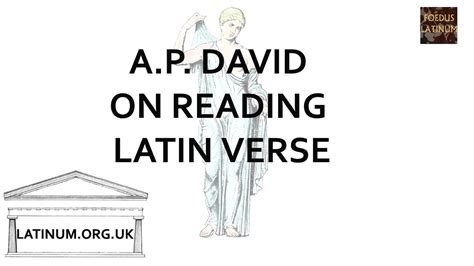 Latin Accent And Ictus In Poetry A P Davids Theory Youtube