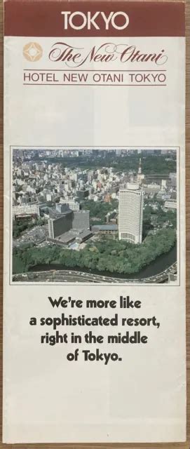 The New Otani Hotel Tokyo Japan Brochure Folder Travel Vintage