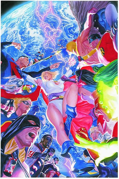 Cover By Alex Ross Its The Justice Society Of America Vs The Justice
