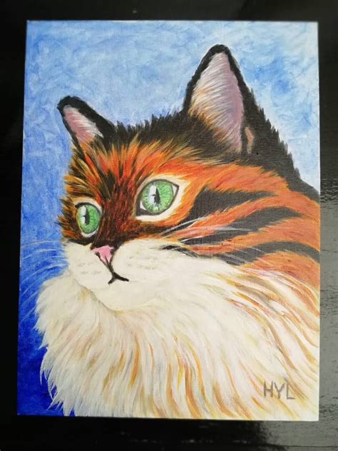 Cat Acrylic Painting At Explore Collection Of Cat