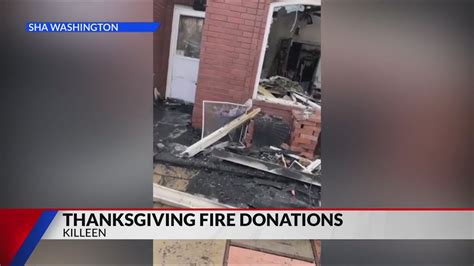 Thanksgiving Fire Donations In Killeen Youtube