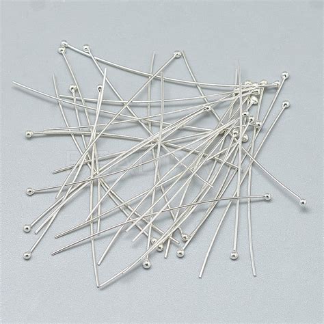 925 Sterling Silver Ball Head Pins