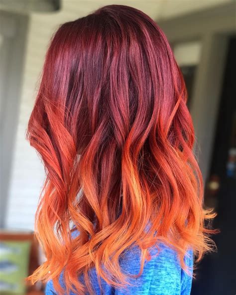 20 radical styling ideas for your red ombre hair