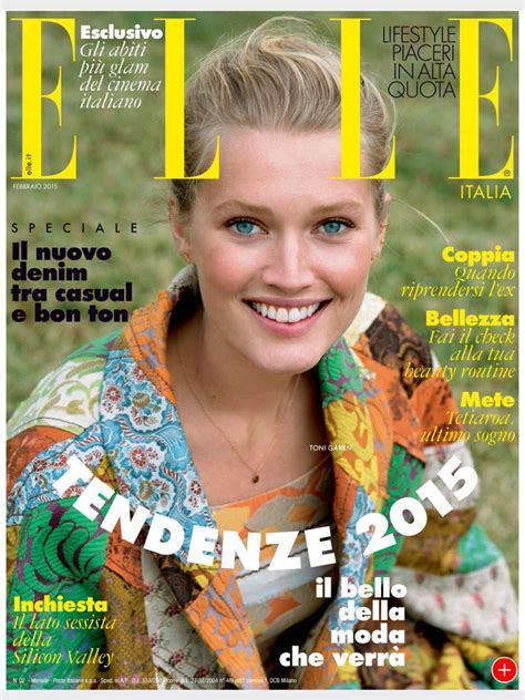 Toni Garrn Elle Magazine Italia February 2015 Issue