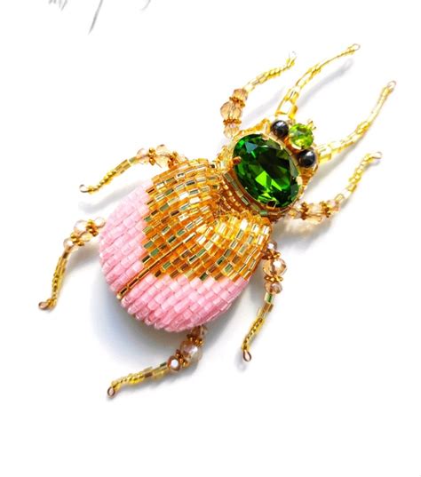 Beaded Insect Brooch Insect Pin Mooth Brooch Butterfly Br Inspire