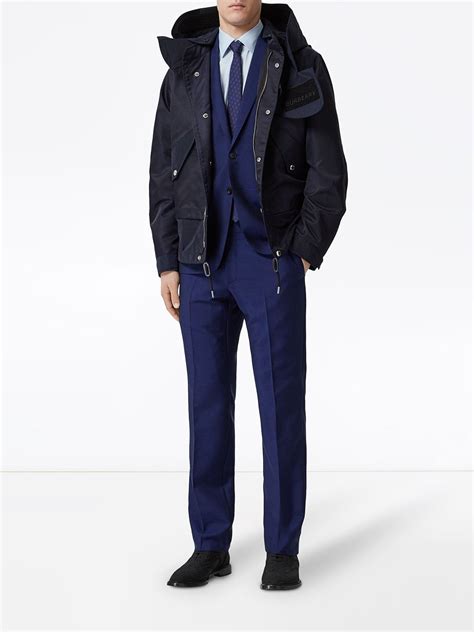 Shop Burberry Slim Fit Wool Mohair Suit With Express Delivery Farfetch