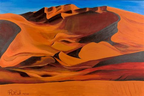 Sahara Desert By Ron Snyder Desert Painting Desert Landscape