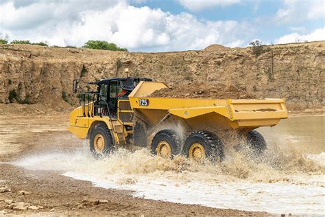 Cat 725 Articulated Truck With Improved Performance Rock To Roadrock