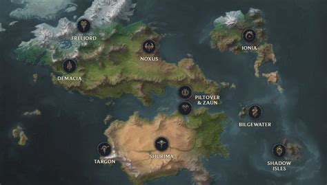 League Of Legends Gets An Interactive Runeterra Map