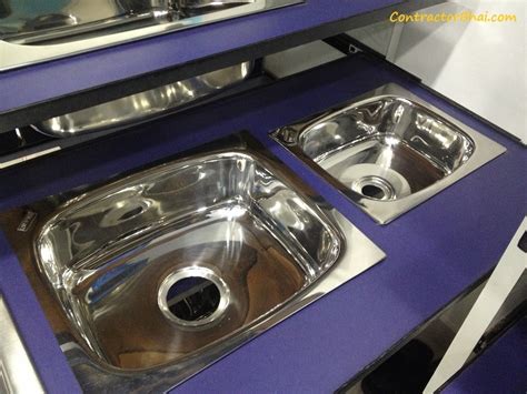 Navkar one and half bowl with drain board stainless steel kitchen sink, packaging type: Nirali Sinks - ContractorBhai