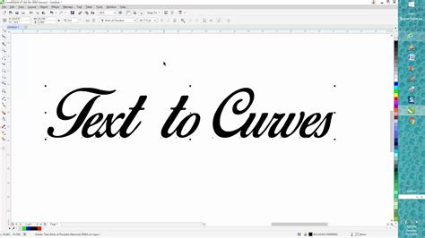 Corel Draw Tips And Tricks Text To Curves Youtube