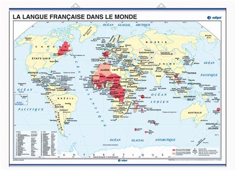 French Speaking Countries Map Labeled