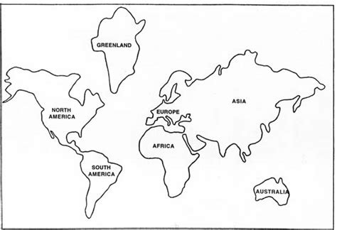 Continents Coloring Pages Sketch Coloring Page