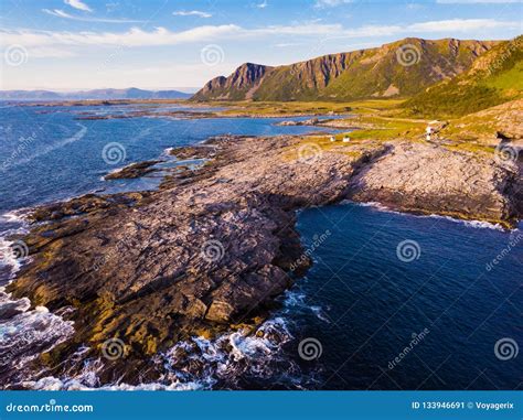 Seascape On Andoya Island Norway Stock Image Image Of Scenic