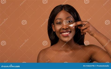 Topless Black Woman With American National Flag Royalty Free Stock Photo Cartoondealer Com