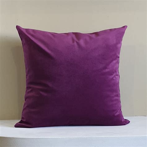 Purple Pillow Covers Violet Pillow Cases Velvet Pillows Etsy
