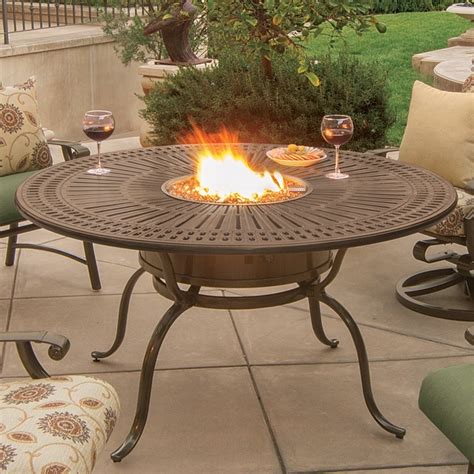 Tropitone Spectrum 55 Round Dining Fire Table Leisure Living